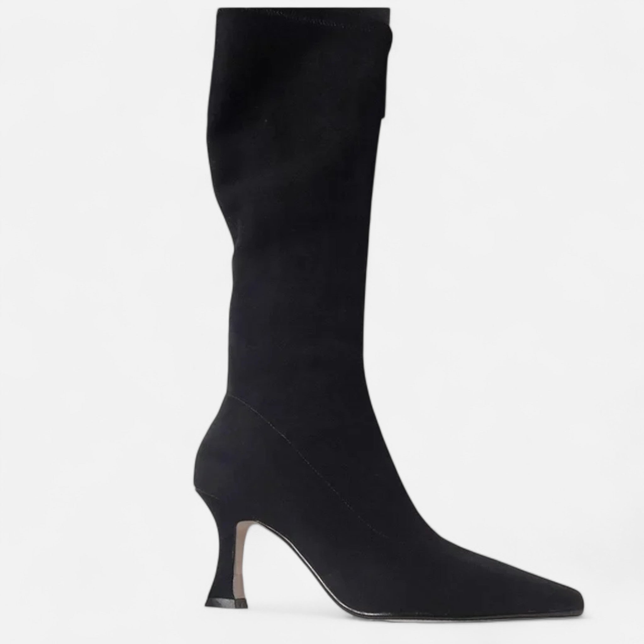 Solène – Women's Suede Knee-High Heeled Boots