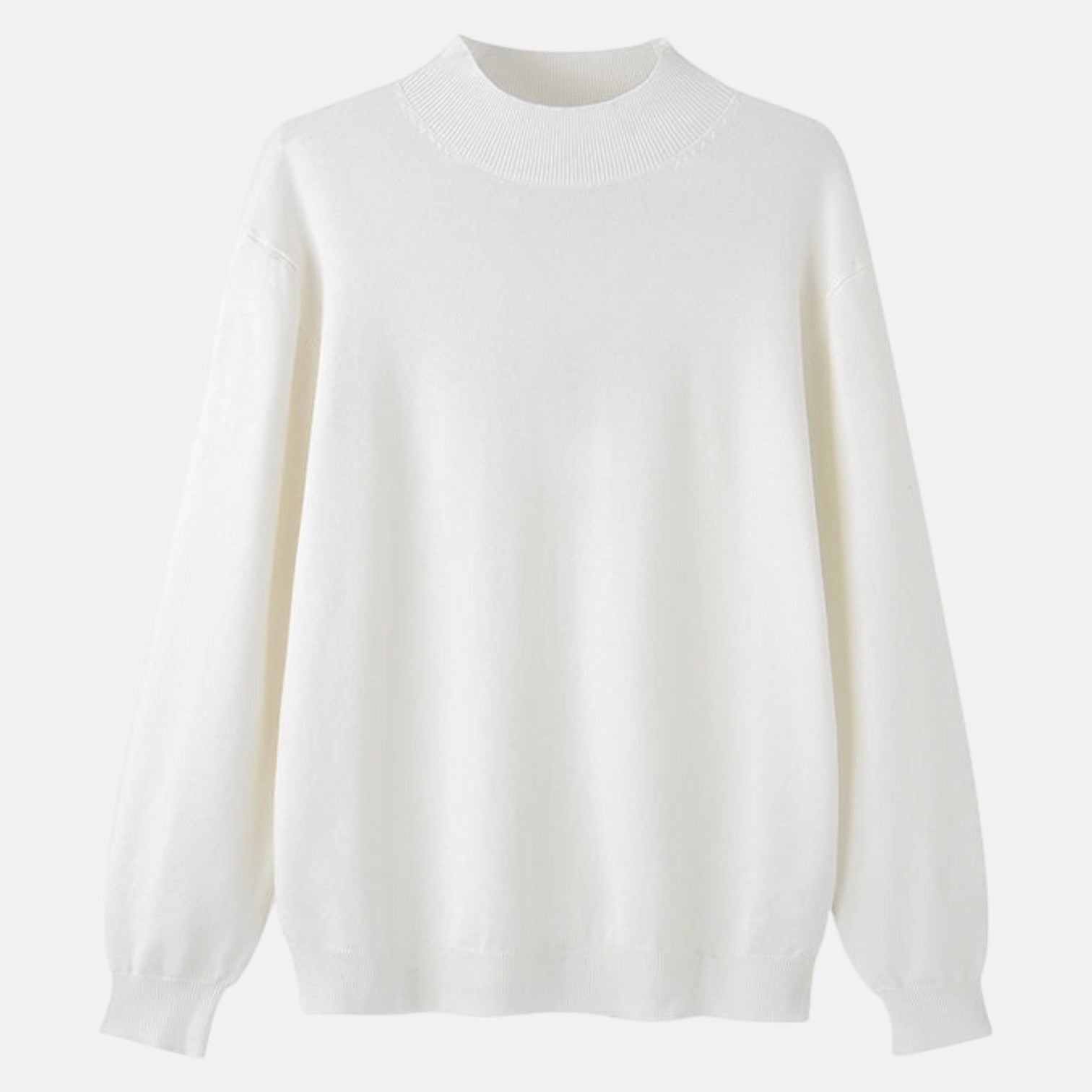 Alaric – Men's Wool Sweater - Sweater - White - Jones & Smith