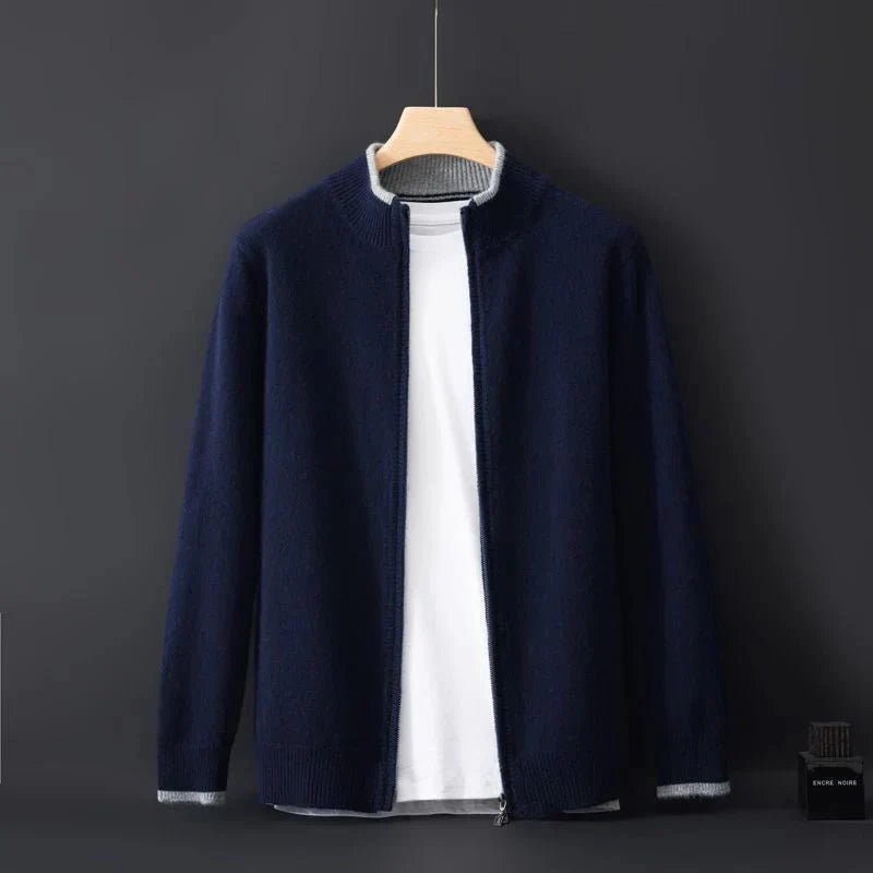 Arnd - Cardigan with Fine Knit Details - Cardigans - Jones & Smith