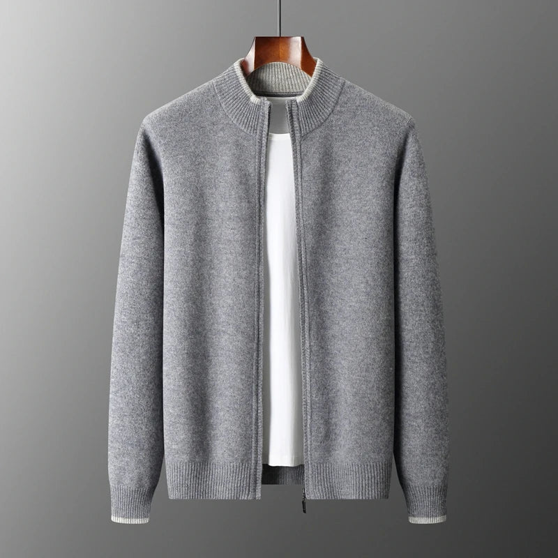 Arnd - Cardigan with Fine Knit Details - Cardigans - Jones & Smith