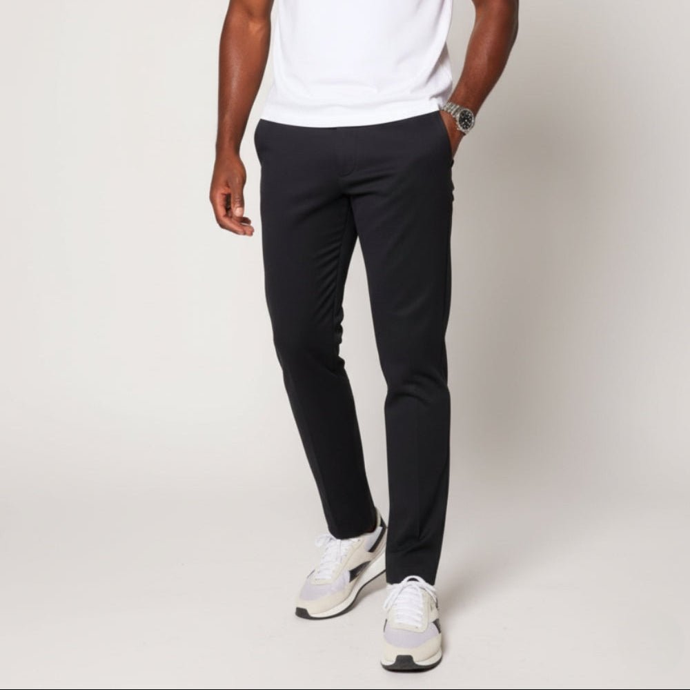 Caio – Men's Cotton Trousers - Pants - Black - Jones & Smith