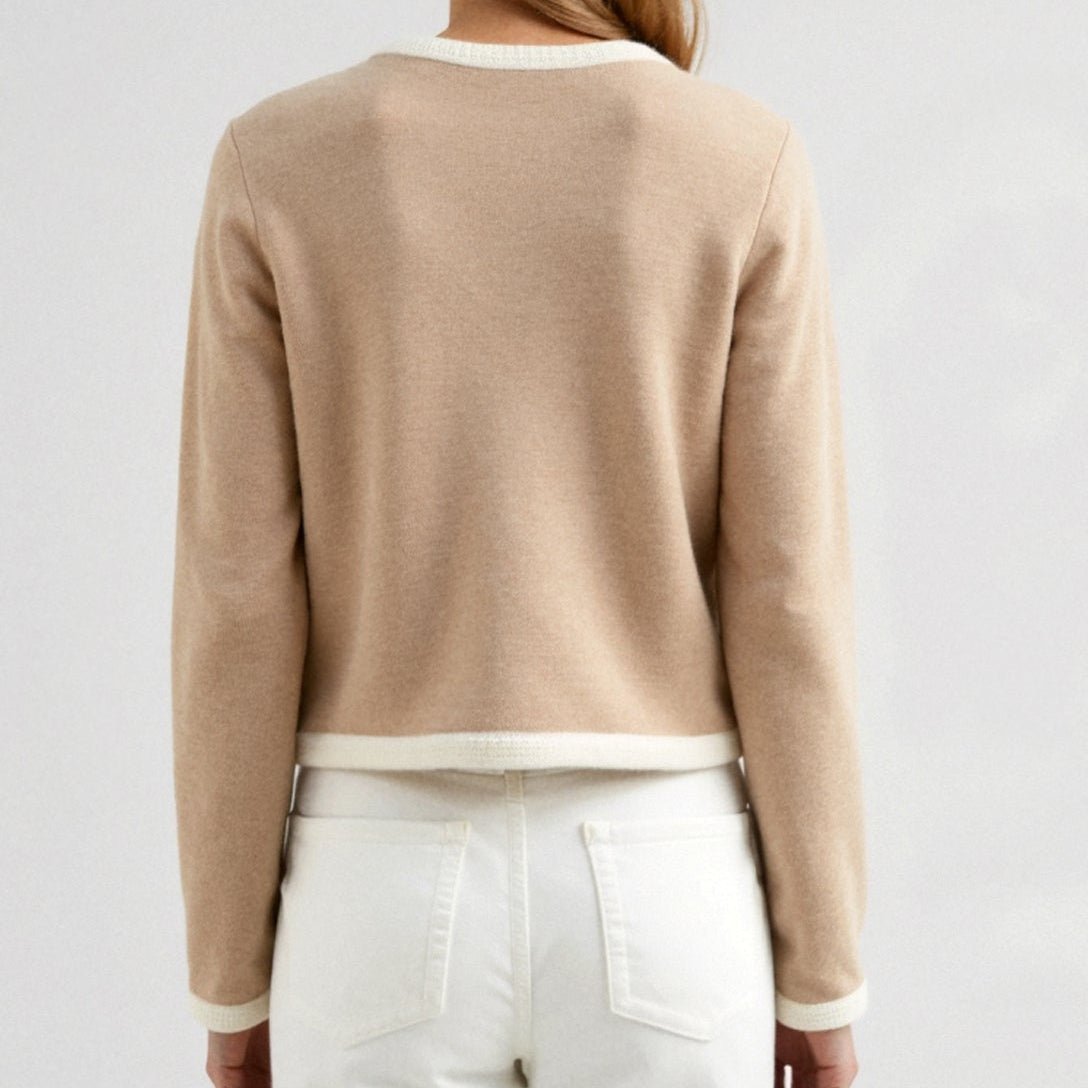 Diana – Women’s Wool Cardigan Beige - Cardigan - Beige - Jones & Smith