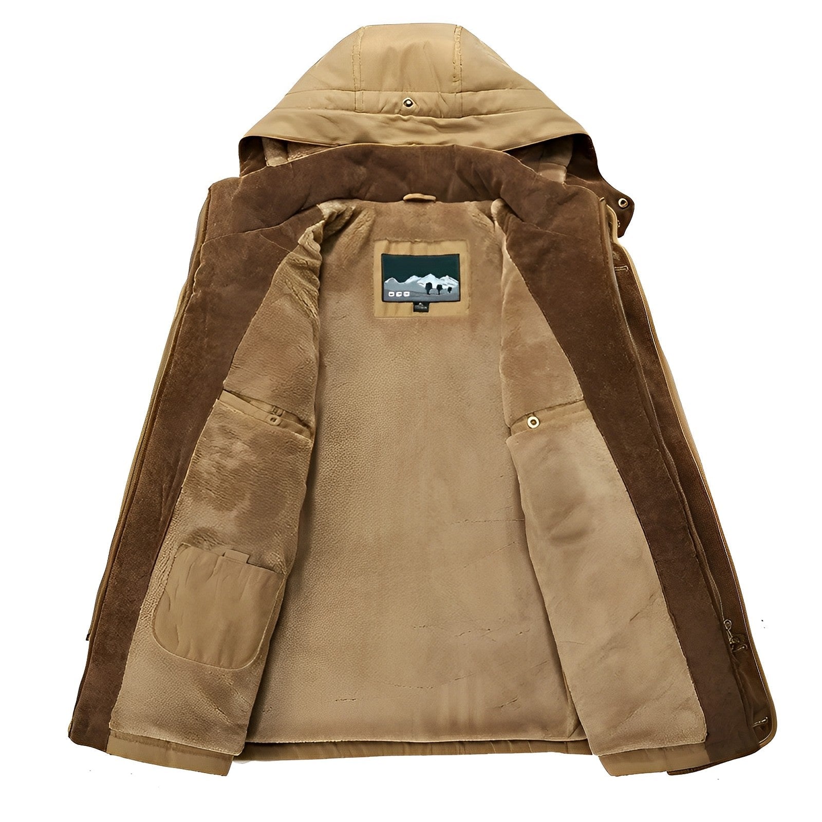 Reinhold - Classic Winter Coat with Stand-up Collar