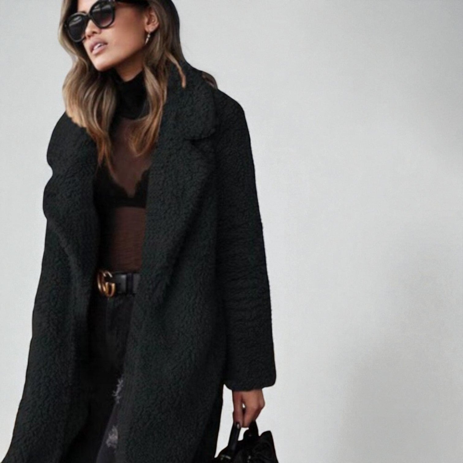 Elena – Women's Wool Coat - Coats - Black - Jones & Smith