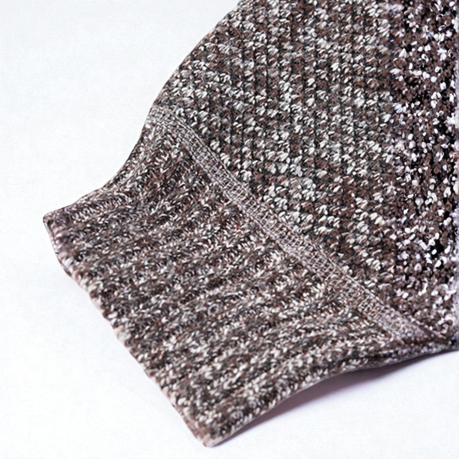 Elias – Men’s Zip - Up Cardigan with Stand - Up Collar - Sweater - Brown - Jones & Smith