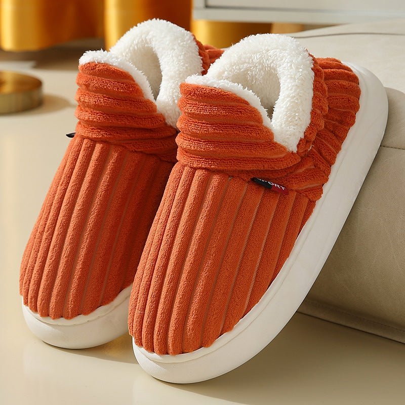 Elke – Non - Slip Plush House Slippers - Slippers - Orange - Jones & Smith
