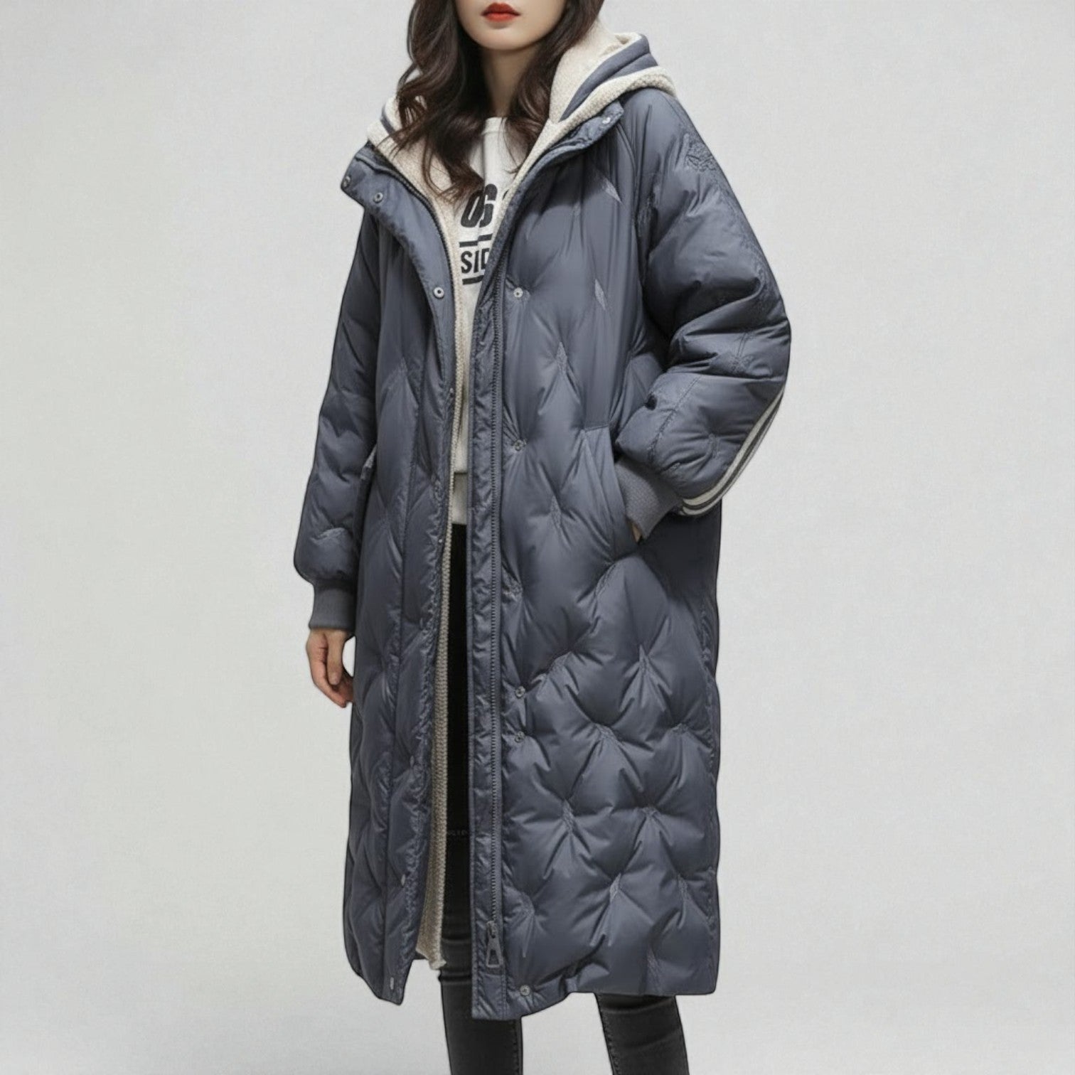 Elva – Women's Cotton Down Jacket - Winter Jacket - Black - Jones & Smith