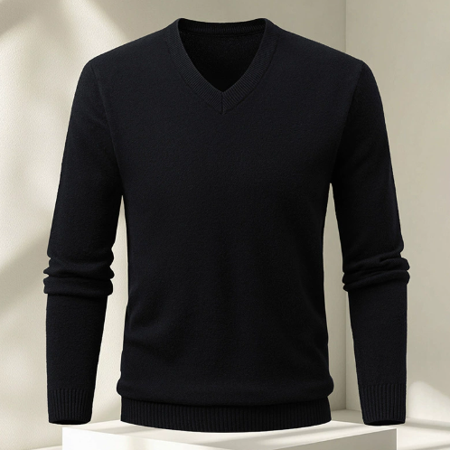 Lukas – Slim Fit Jumper with V-Neck