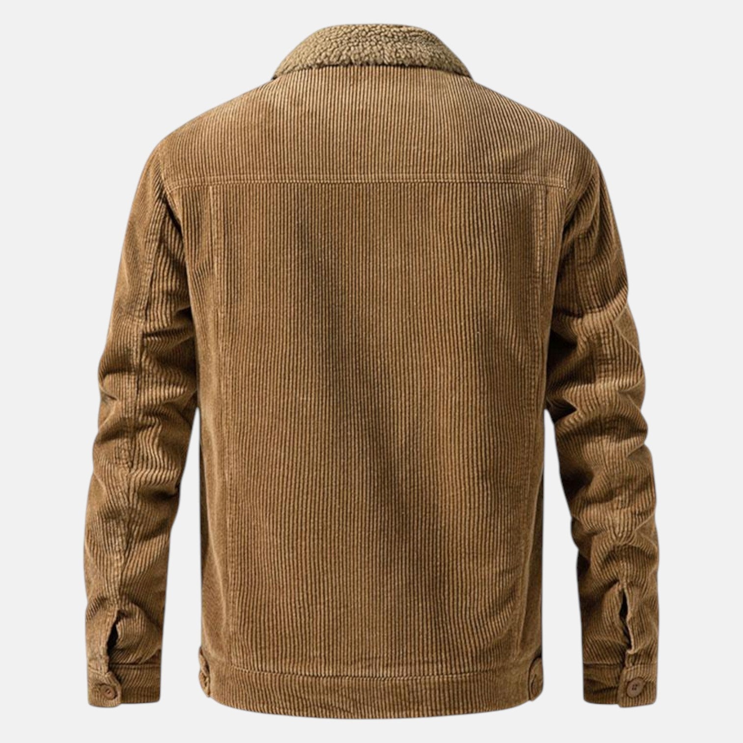 Jaro – Men's Cord Jacket in Cotton with Teddy Lining - Corduroy jacket - Beige - Jones & Smith