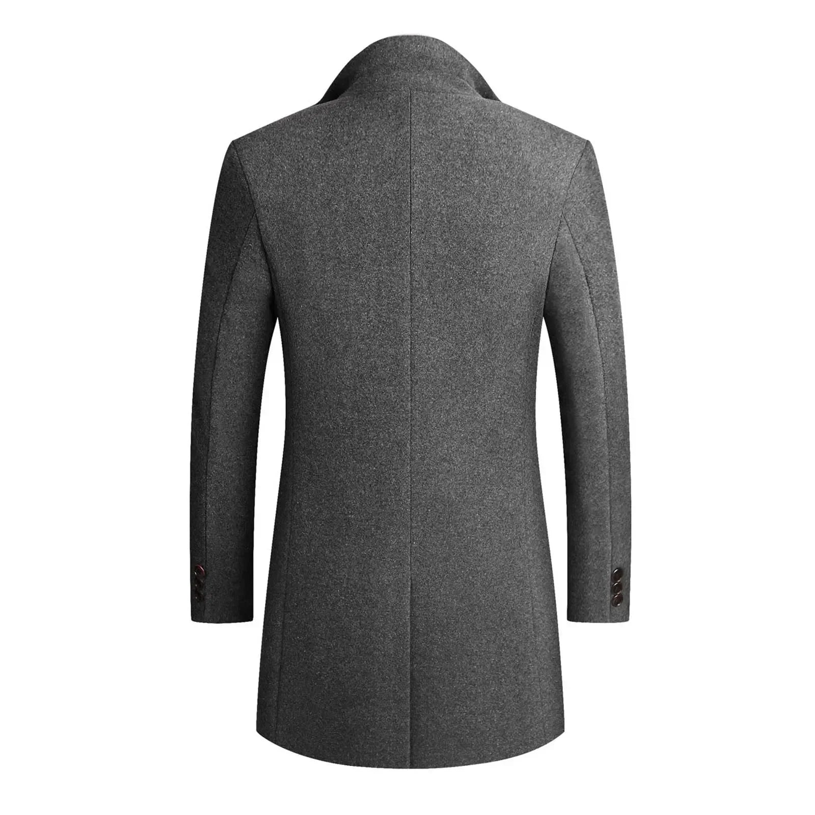 Jonas – Tailored Fit Coat with Two - Button Closure - Coats - Grey - Jones & Smith