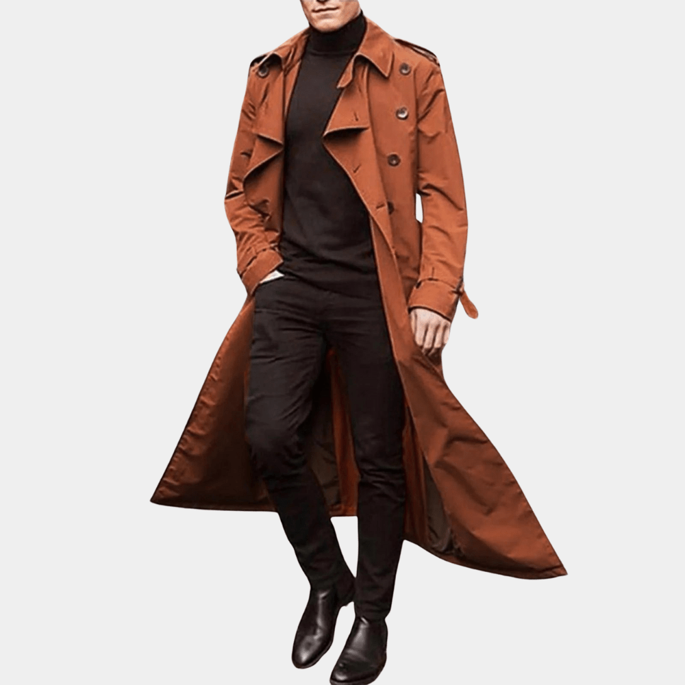 Jonas - Trench Coat - made of wool for business outfit - Trench Coats - Jones & Smith