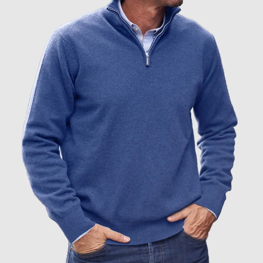 Jonas – Zip Sweater for Warm Layering - Sweaters - Jones & Smith