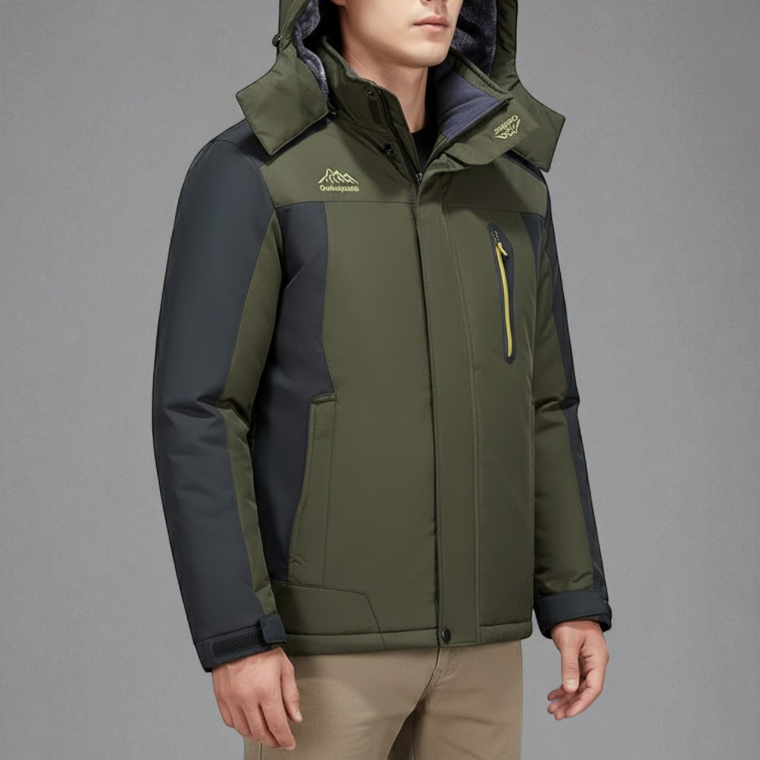 Kilian – Men's Waterproof Winter Jacket Outdoor - Winter Jacket - Green - Jones & Smith