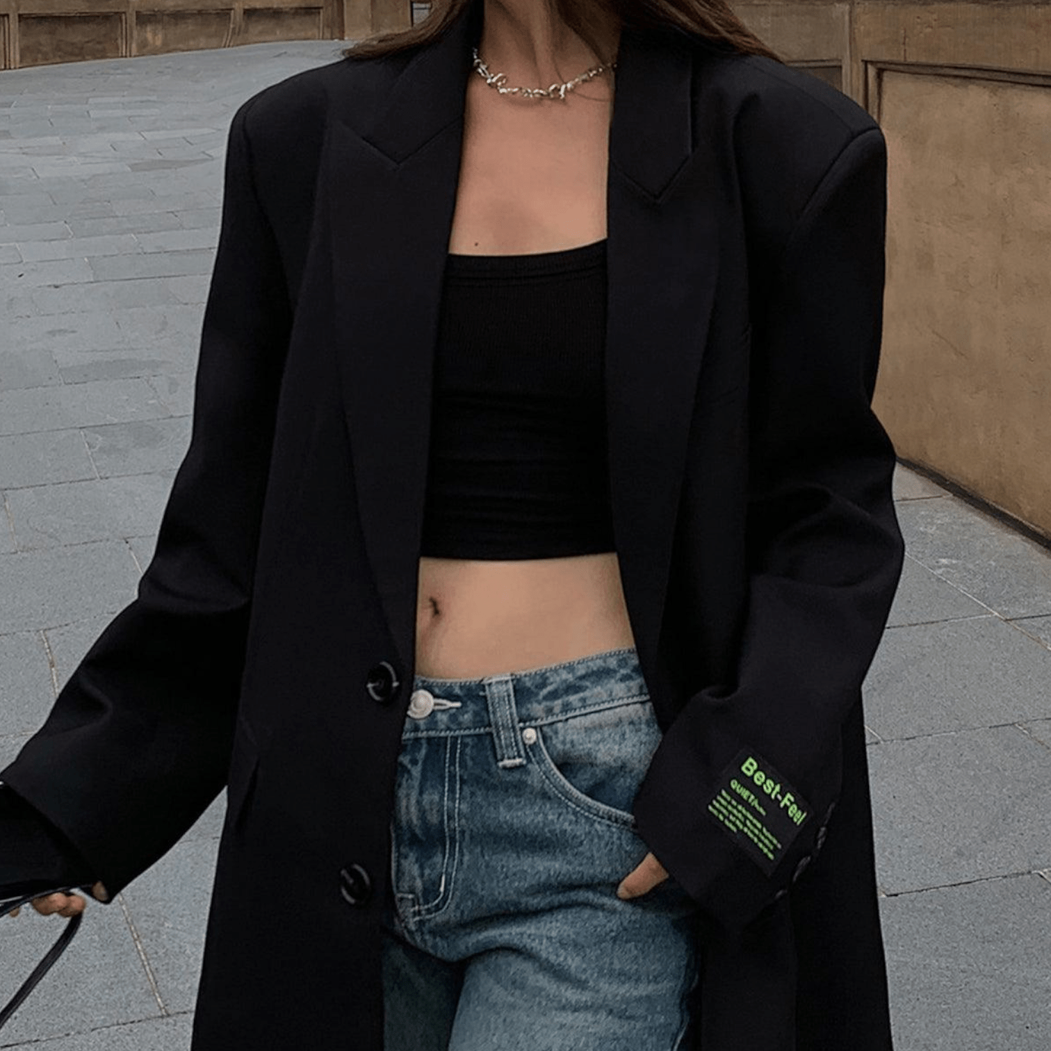 Lena - Oversized Wool Blazer for Business and Everyday Wear - Blazer - Jones & Smith