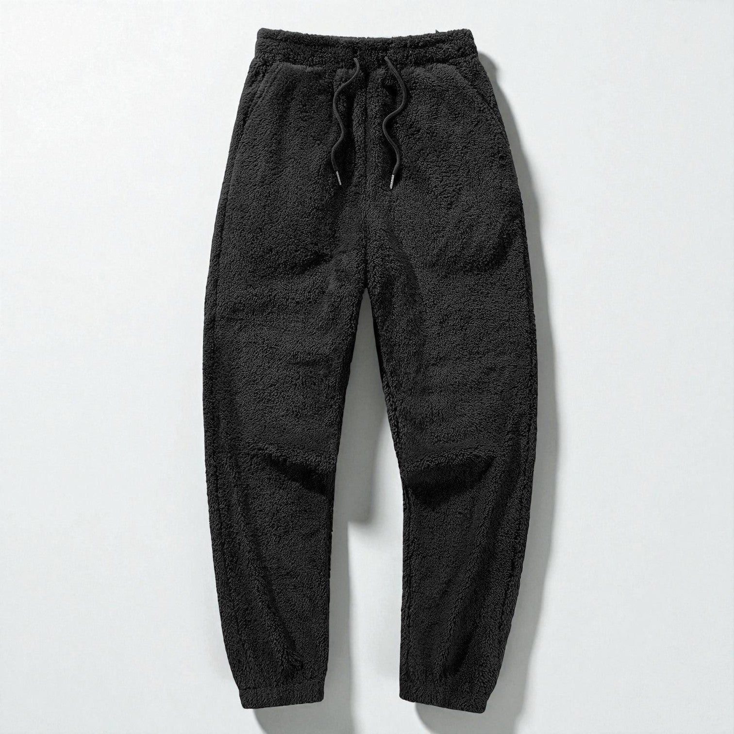 Leon - Men's Fleece Jogging Suit Two - Piece with Hoodie & Trousers - 2 - Piece Sets - Black - Jones & Smith