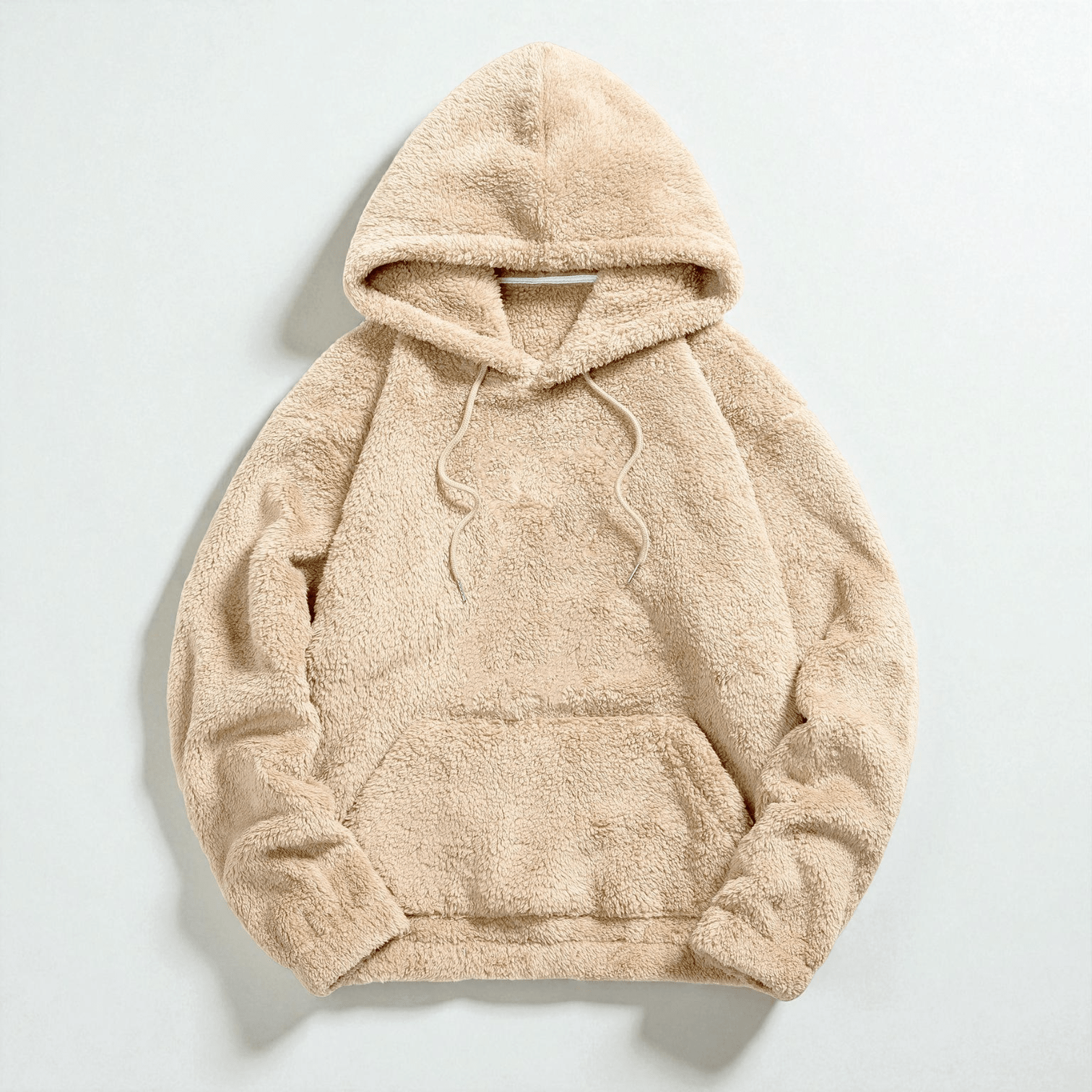 Leon - Men's Fleece Jogging Suit Two - Piece with Hoodie & Trousers - 2 - Piece Sets - Beige - Jones & Smith