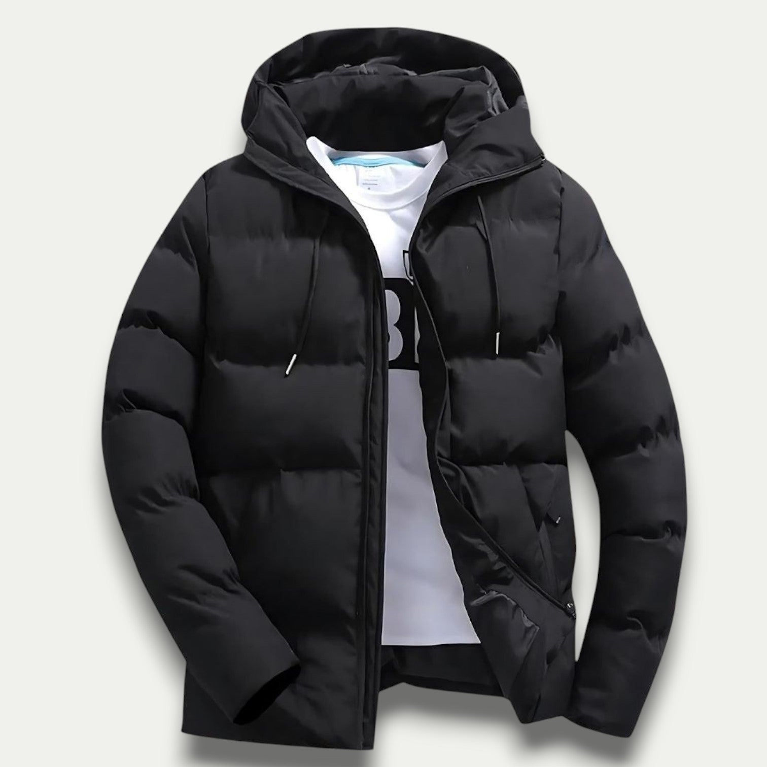 Leon - Warmer Winter Jacket with Hood and Water - Repellent Function - Jackets - Jones & Smith