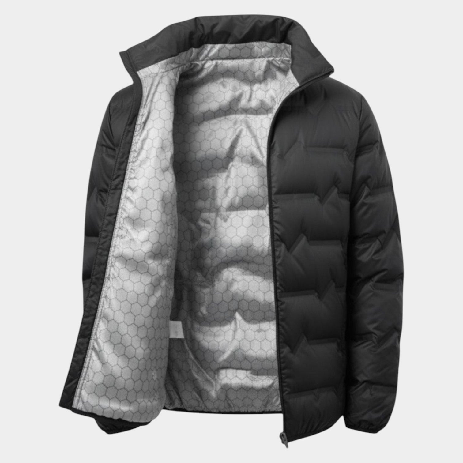 Lucan – Men's Winter Puffer Jacket - Puffer Jacket - Black - Jones & Smith