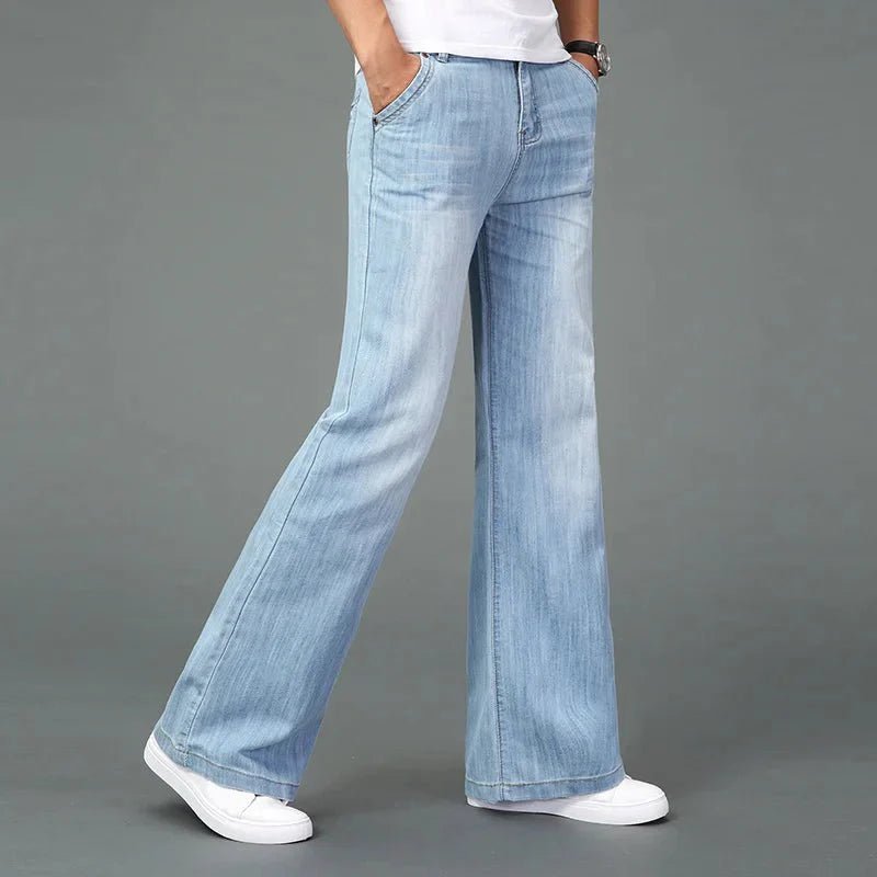 Lukas – Jeans with Bootcut and Retro Charm - Jeans Pants - Light Blue - Jones & Smith