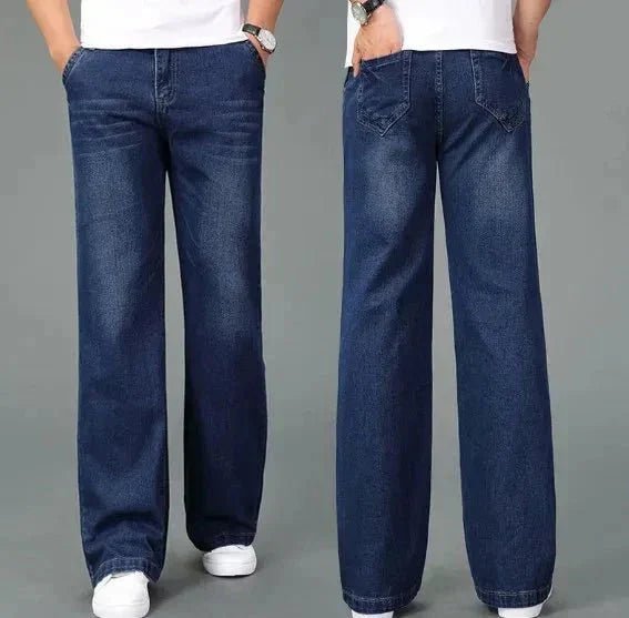 Lukas – Jeans with Bootcut and Retro Charm - Jeans Pants - Blue - Jones & Smith