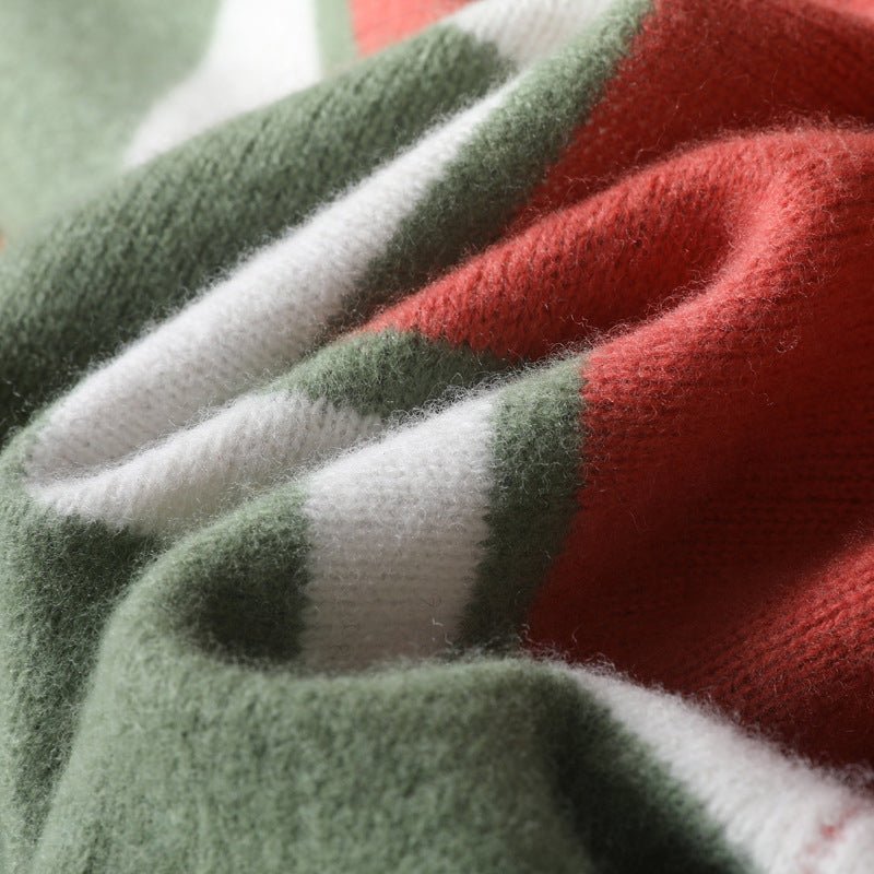 Marco – Classic Wool Jumper with Modern Colour Block - Sweater - Jones & Smith