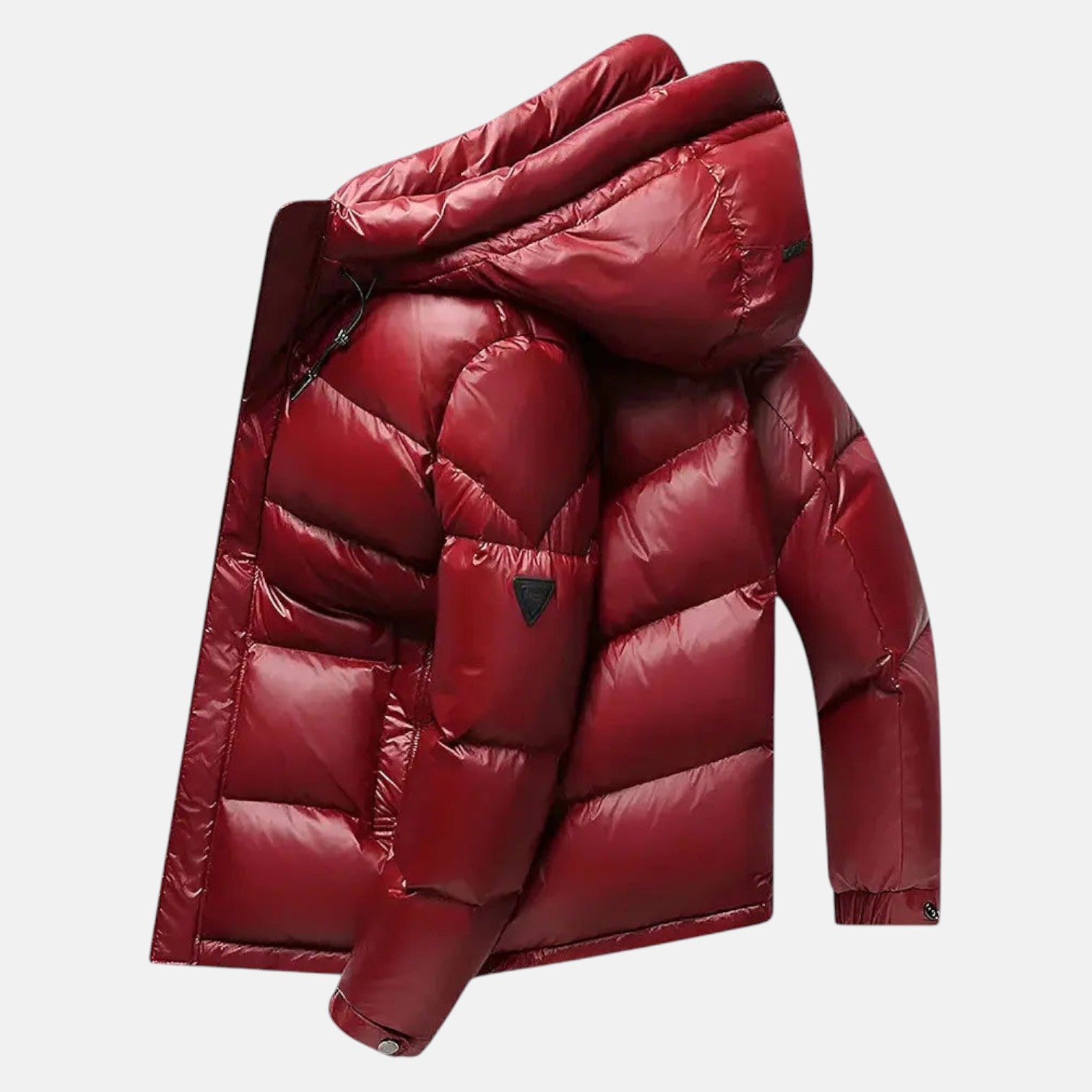 Matteo – Men's Down Jacket with Hood for Winter - Winter Jacket - Red - Jones & Smith