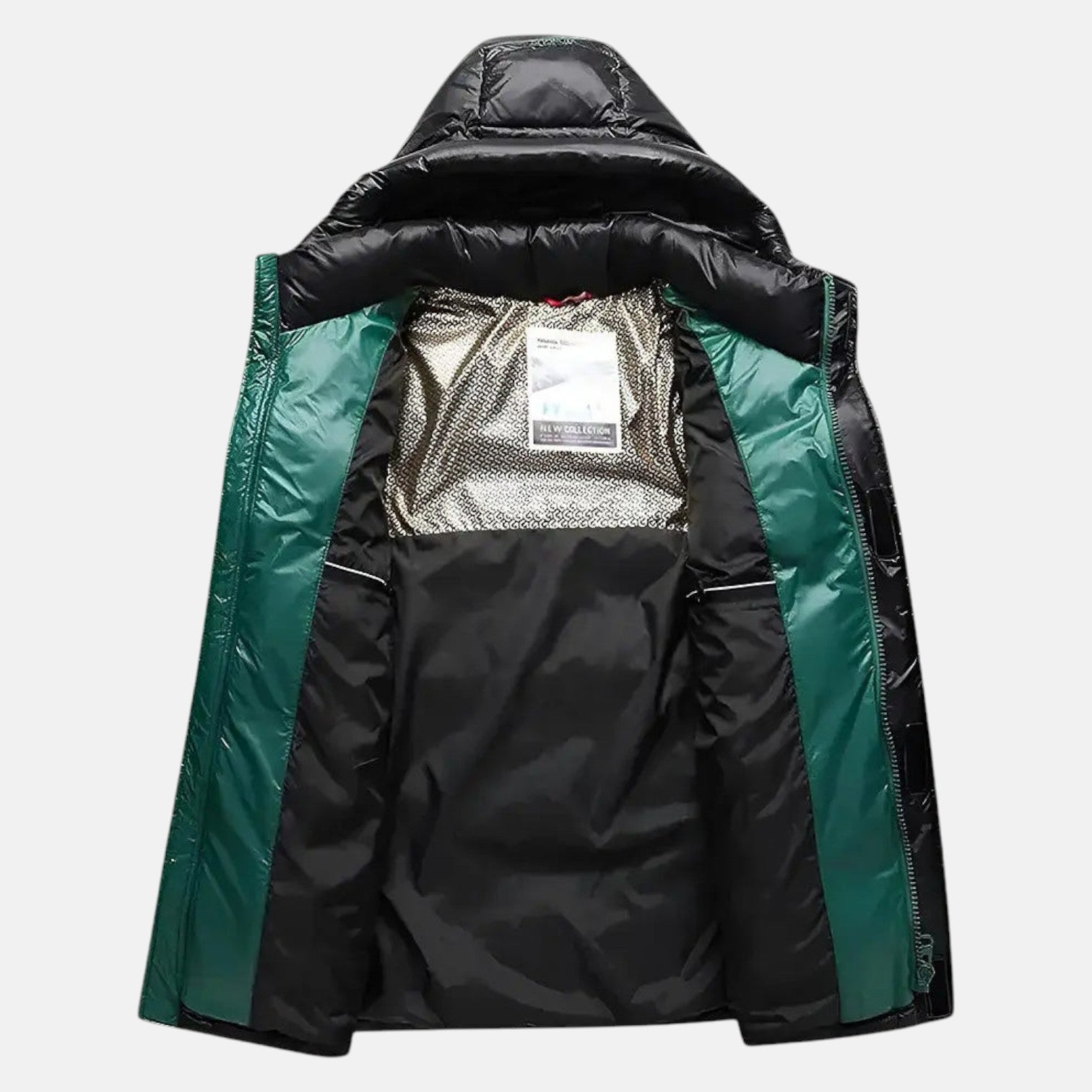 Matteo – Men's Down Jacket with Hood for Winter - Winter Jacket - Black - Jones & Smith