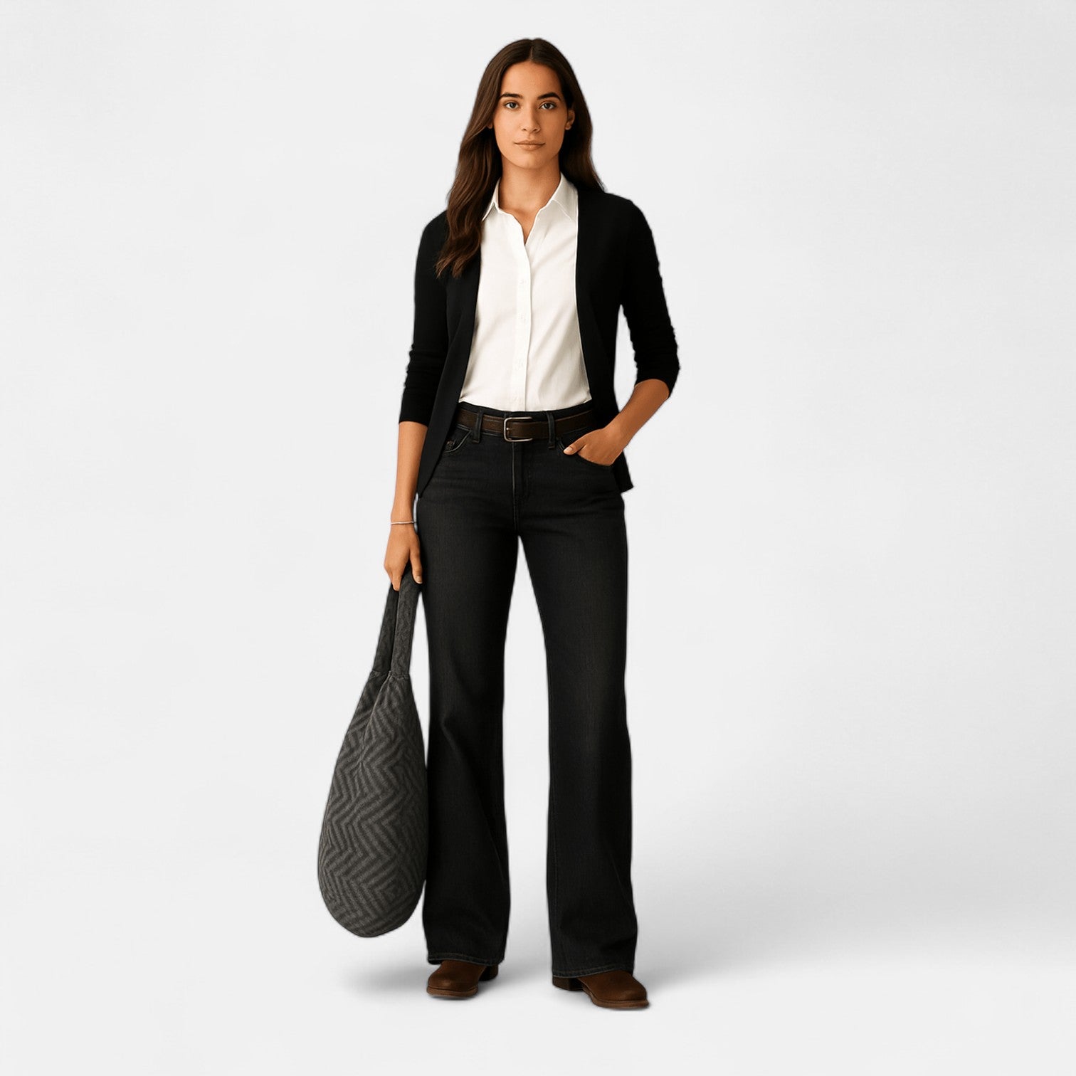 Liv – Women's Cotton Denim Jeans Wide Leg