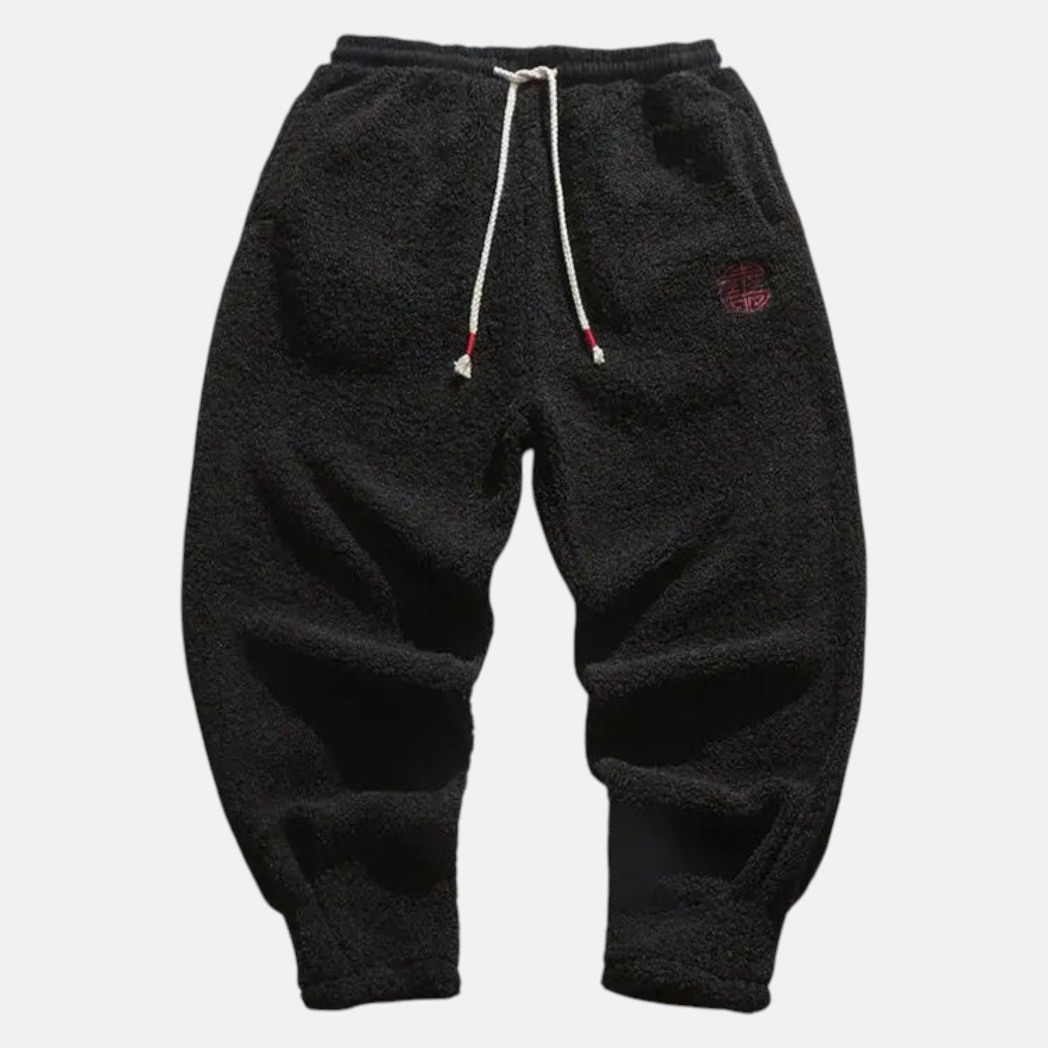 Nico – Men's Wool Jogging Trousers Urban Style - Jogger Pants - Black - Jones & Smith