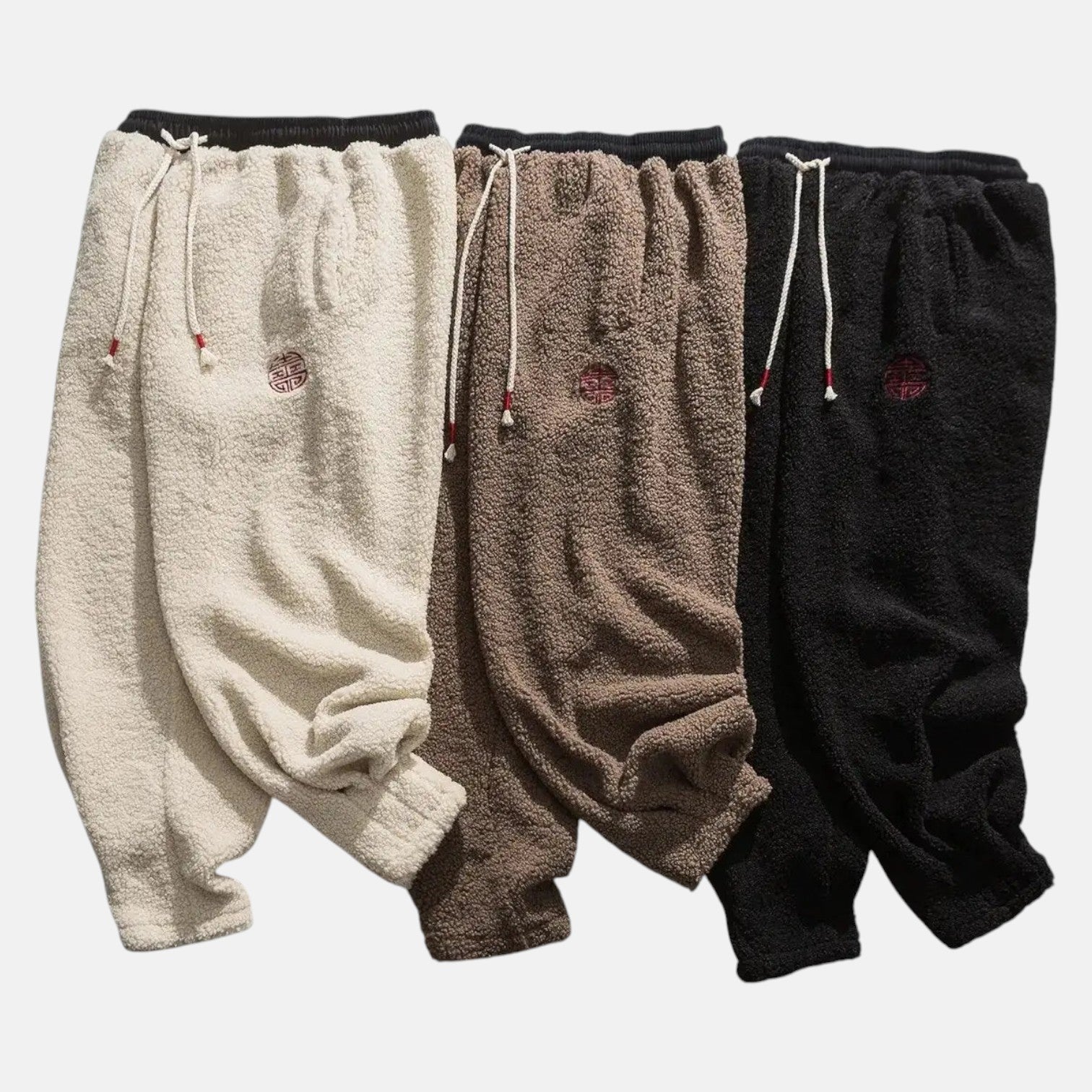 Nico – Men's Wool Jogging Trousers Urban Style - Jogger Pants - Brown - Jones & Smith