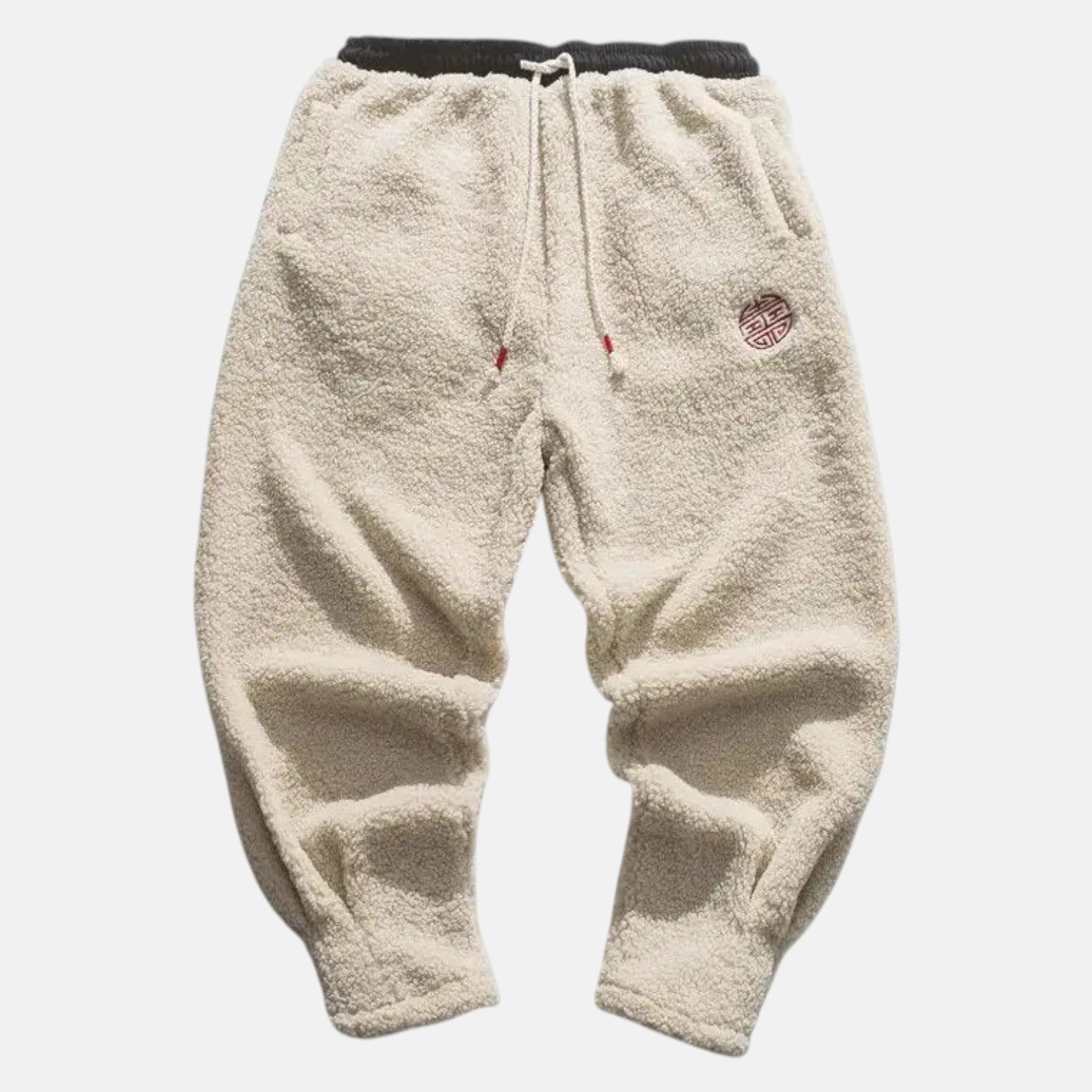 Nico – Men's Wool Jogging Trousers Urban Style - Jogger Pants - Cream White - Jones & Smith