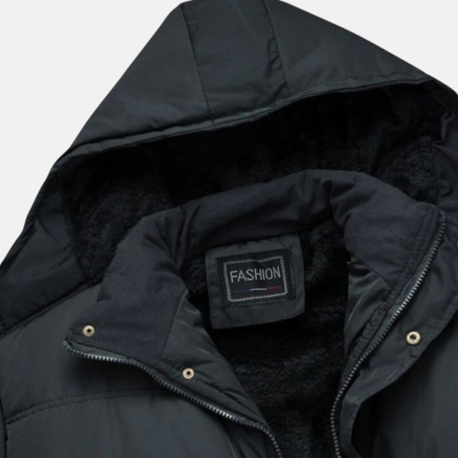 Niko – Men's Cotton Winter Coat - Puffer Jacket - Black - Jones & Smith