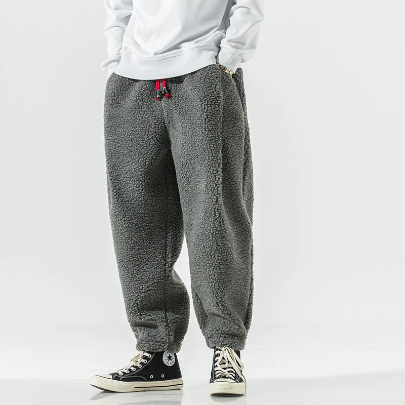 Noah – Soft Fleece Trousers with Drawstring - Pants - Grey - Jones & Smith