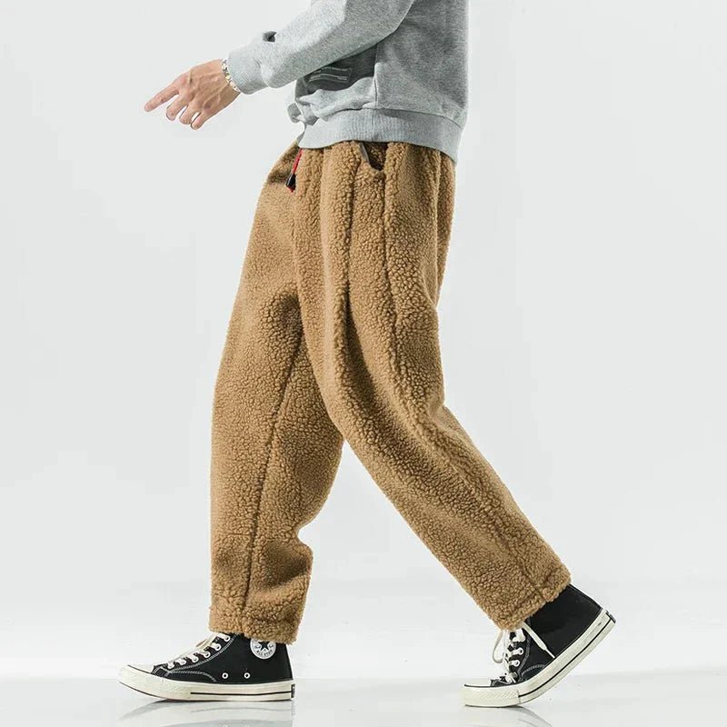 Noah – Soft Fleece Trousers with Drawstring - Pants - Khaki - Jones & Smith