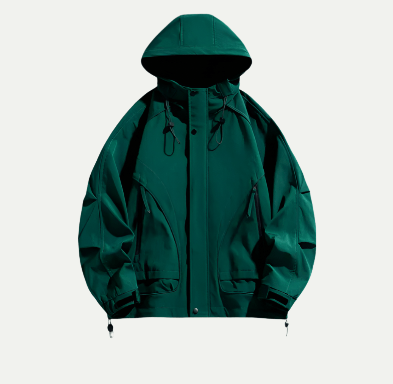 Philipp - Waterproof Windbreaker with Hood - Jackets - Jones & Smith