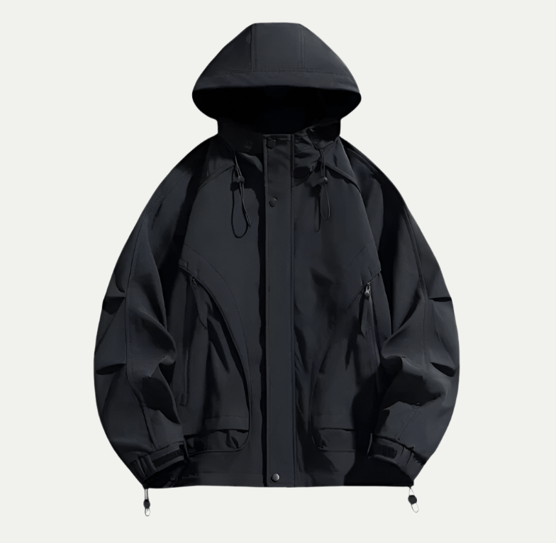 Philipp - Waterproof Windbreaker with Hood - Jackets - Jones & Smith