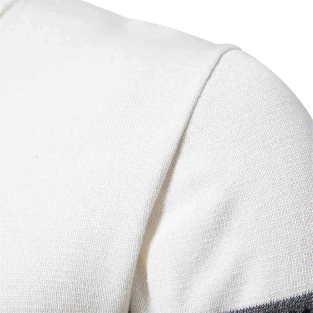 Rudy – Men's Cotton Winter Jumper - Sweater - White - Jones & Smith