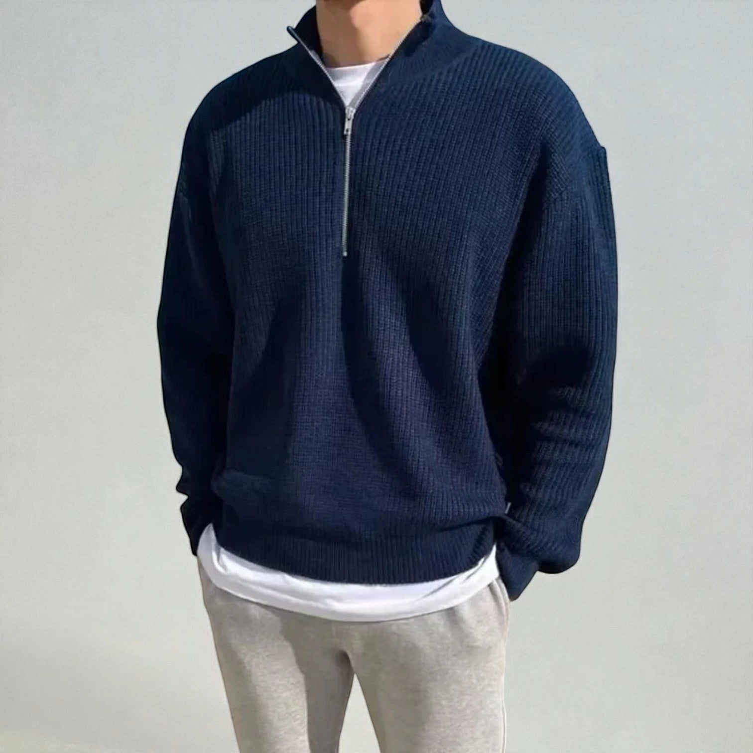 Sandro – Men's Wool Winter Jumper - Sweater - Black - Jones & Smith