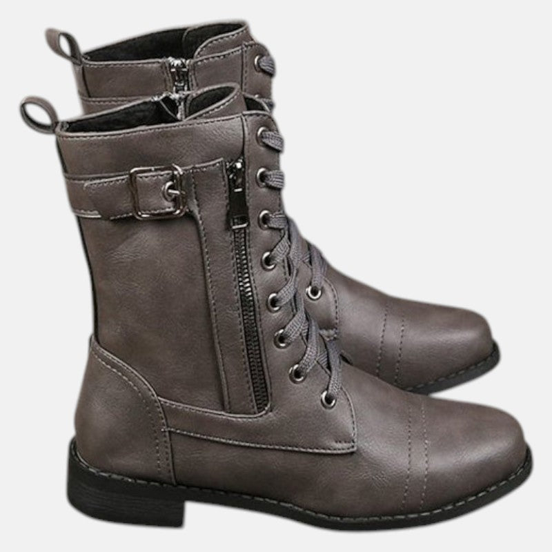 Sarena – Women's Ankle Boots with Zip Orthopaedic Winter Boots - Boots - Grey - Jones & Smith