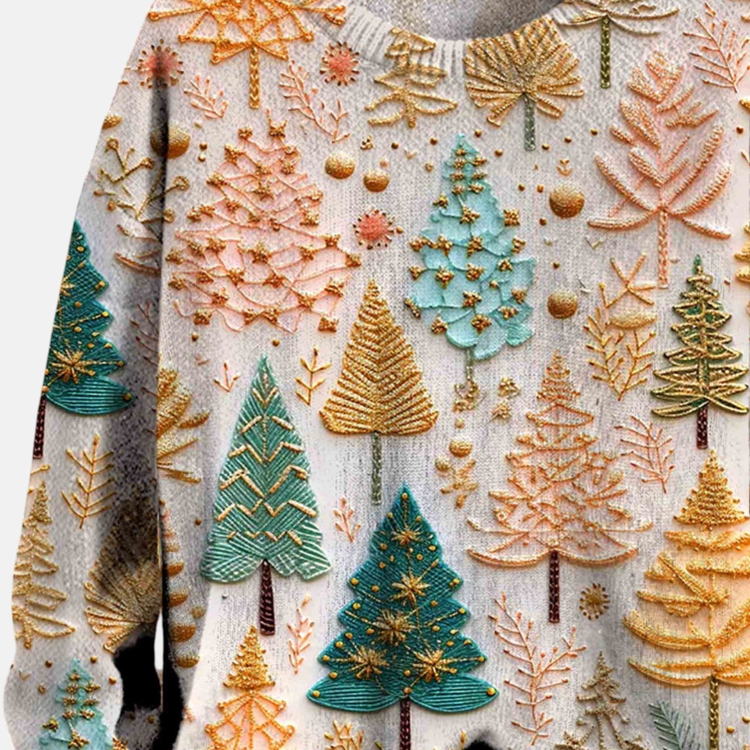 Talia – Women's Cotton Christmas Knit Jumper - Sweater - Yellow - Jones & Smith