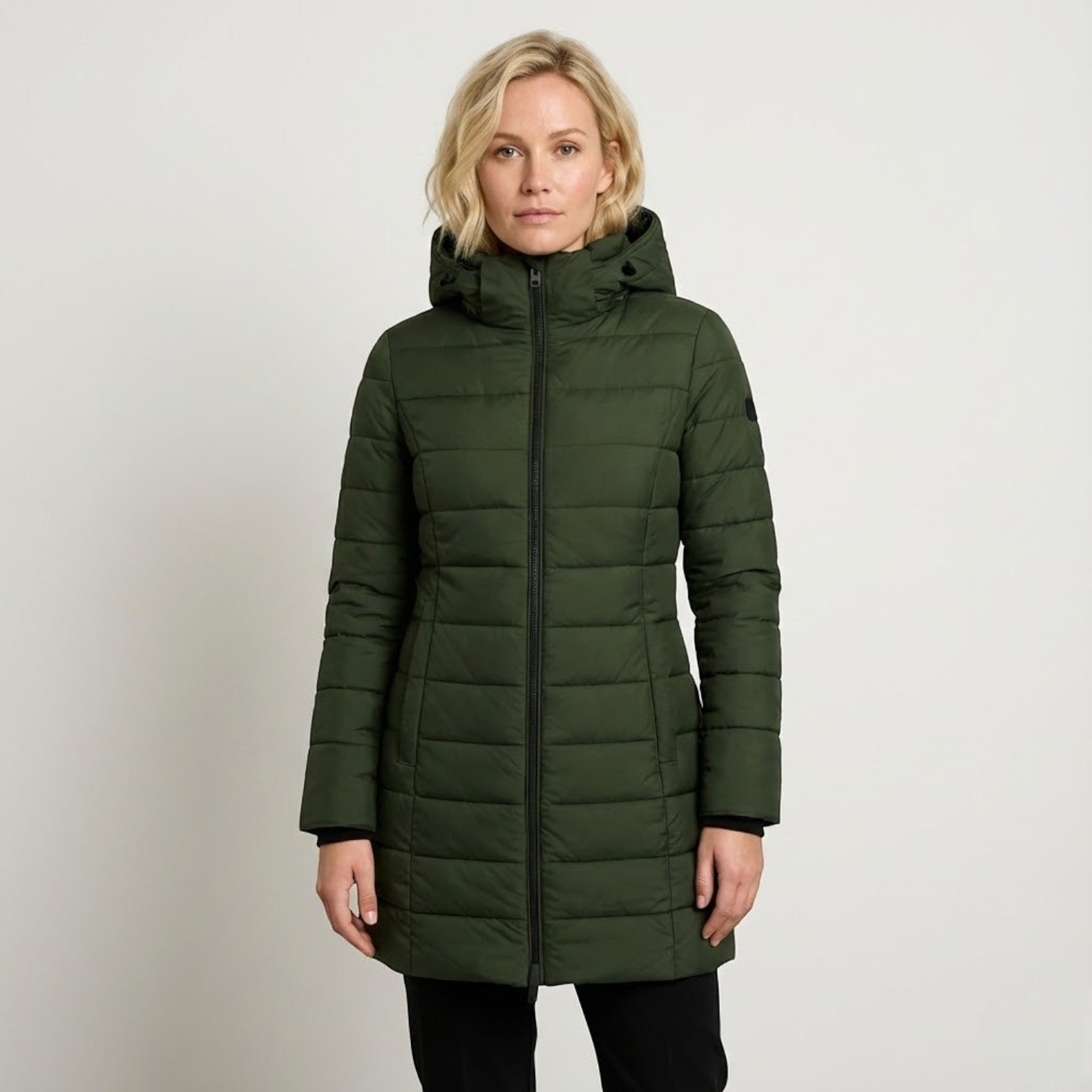 Liora – Women's Puffer Quilted Coat in Cotton
