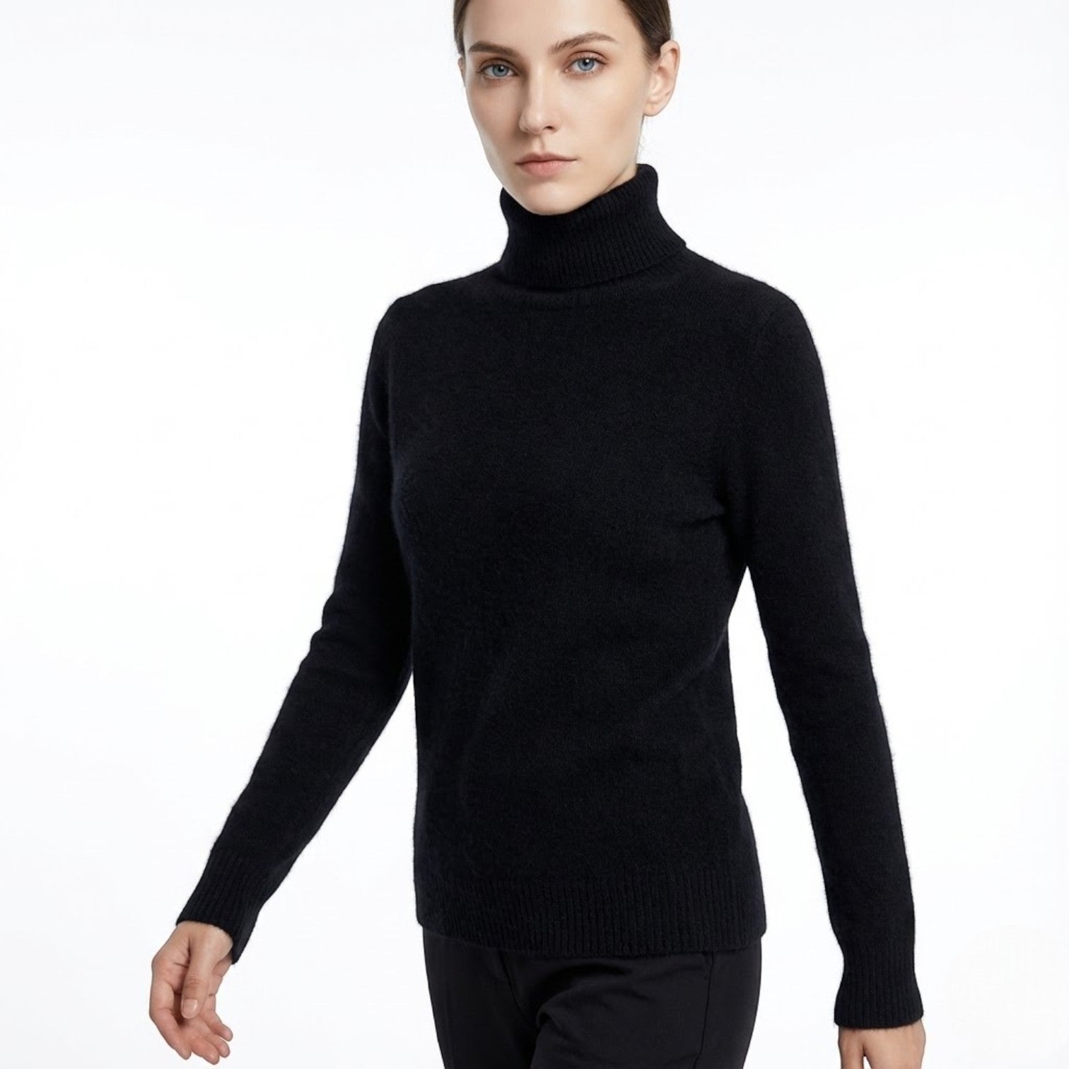 Mira – Women's Wool Roll Neck Jumper