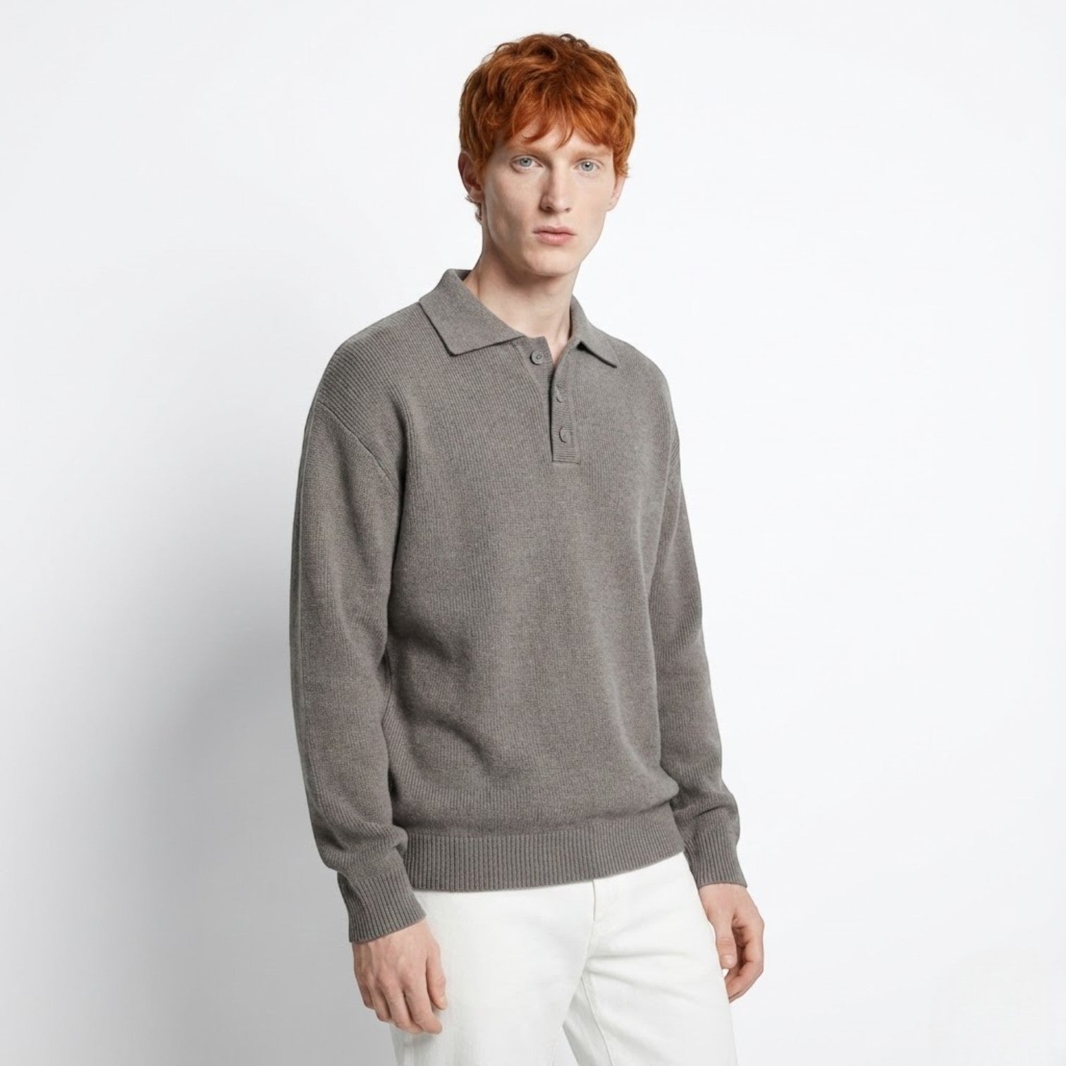 Lorenzo – Men's Wool Polo Sweater