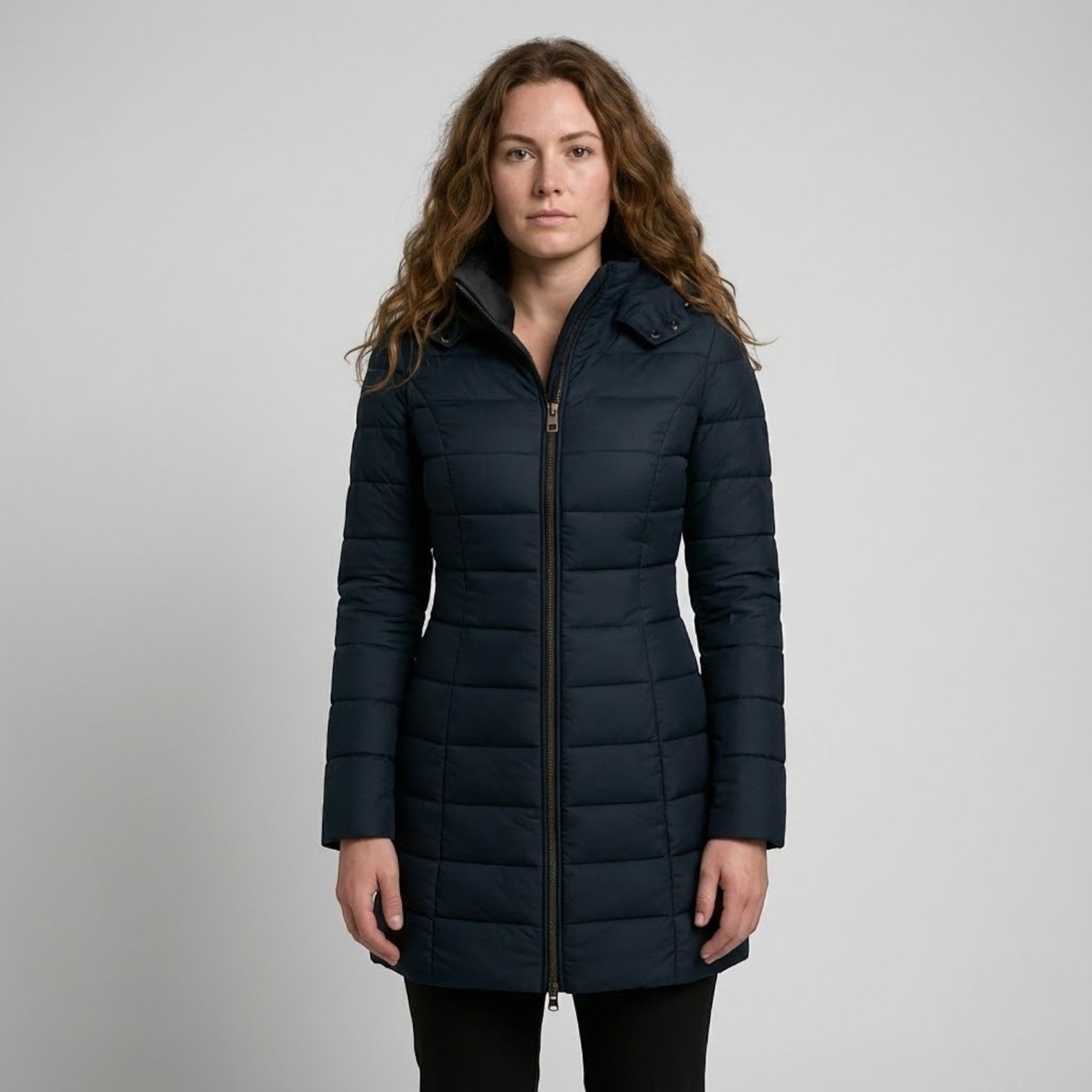Liora – Women's Puffer Quilted Coat in Cotton