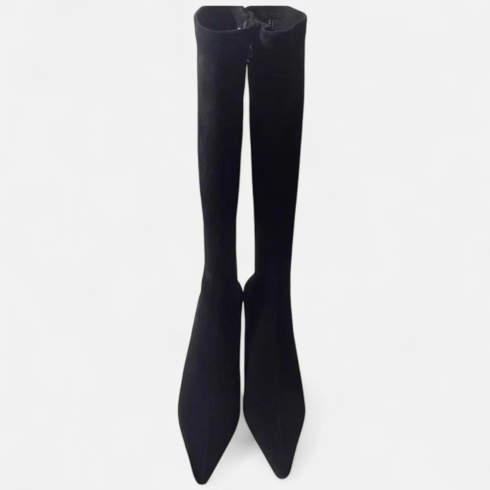 Solène – Women's Suede Knee-High Heeled Boots