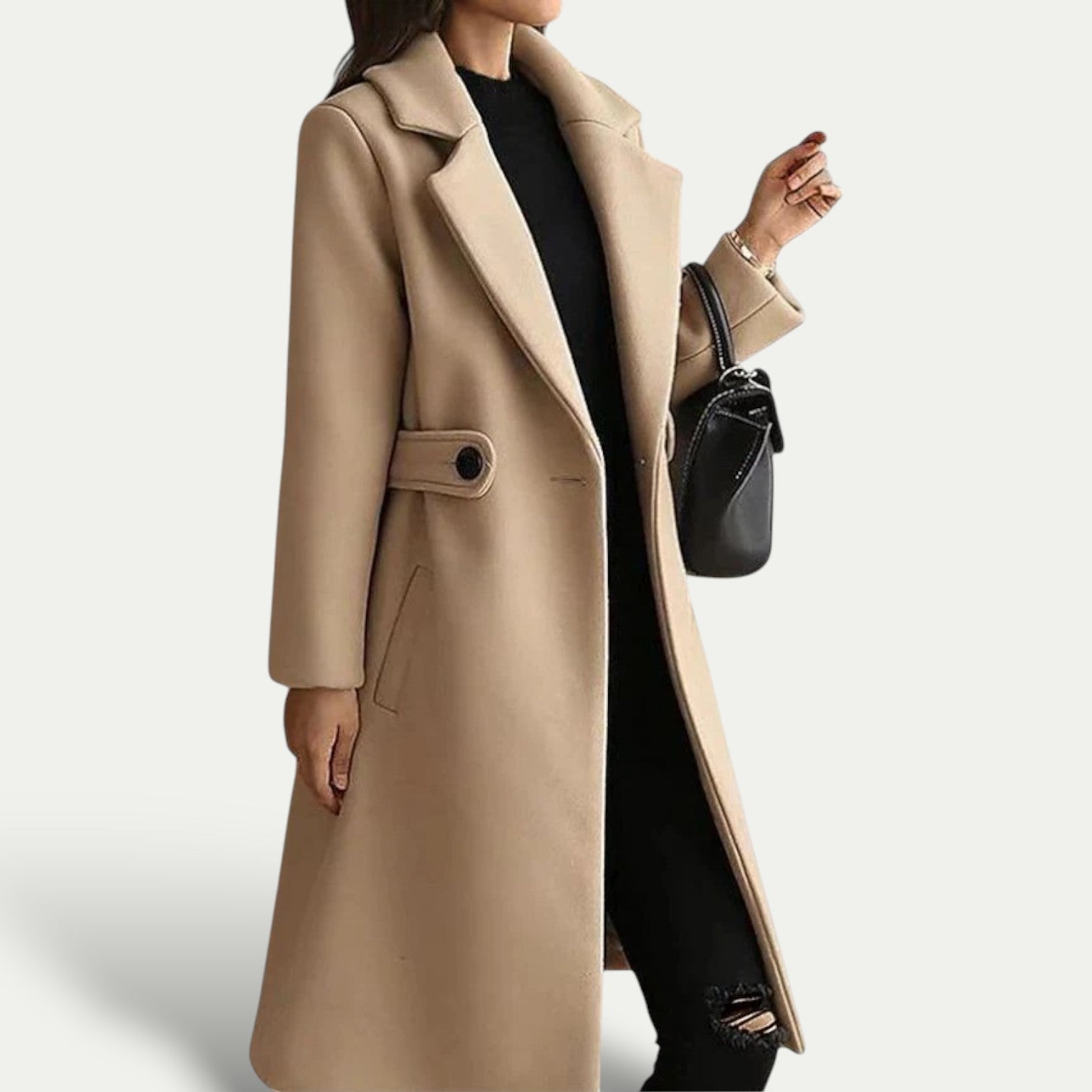 Monika - Classic Trench Coat with Slim Belt