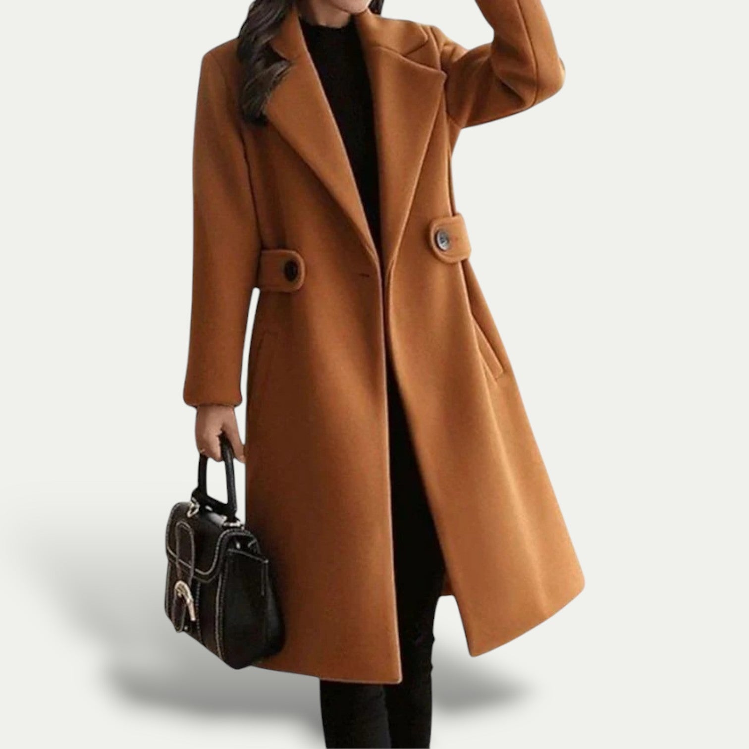 Monika - Classic Trench Coat with Slim Belt