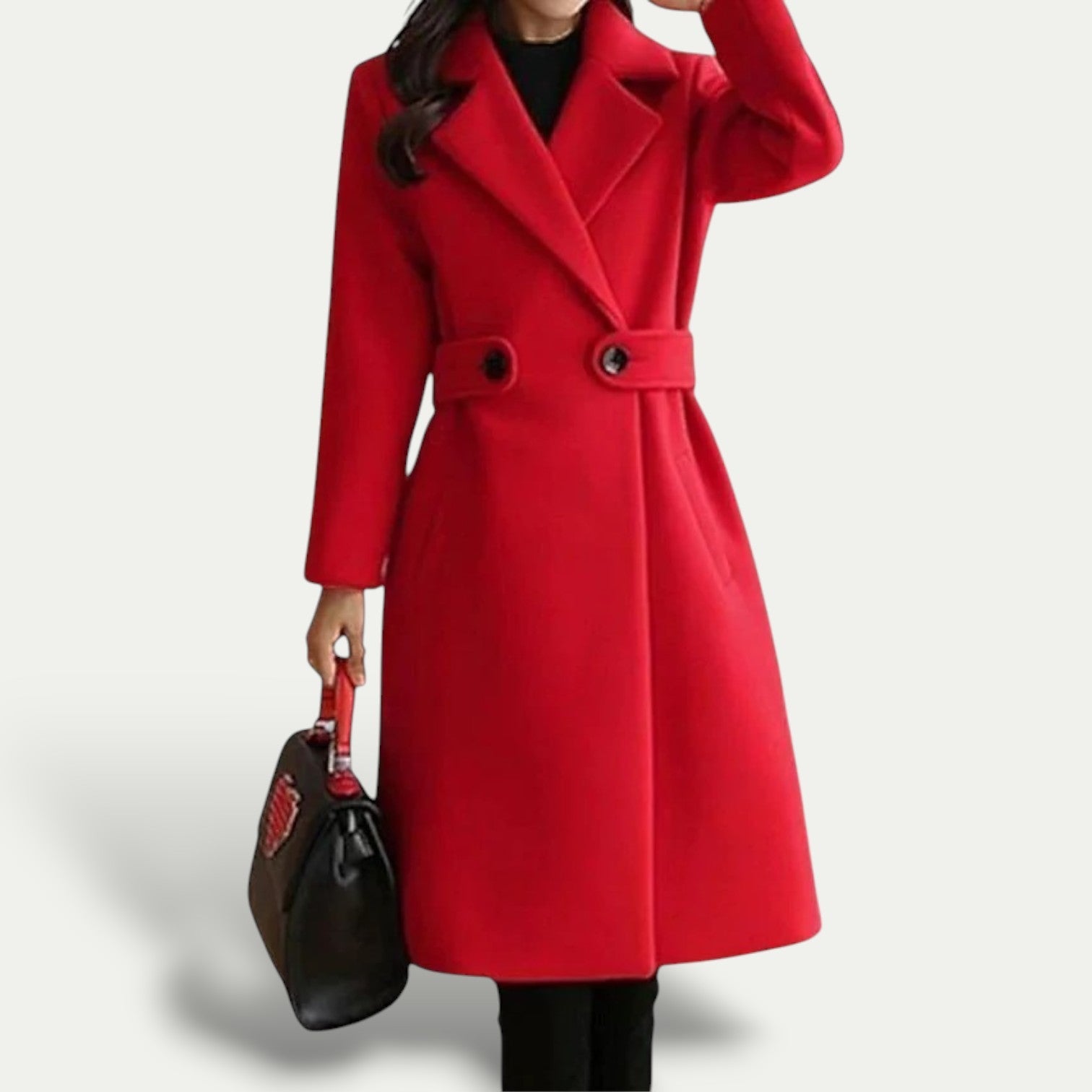 Monika - Classic Trench Coat with Slim Belt