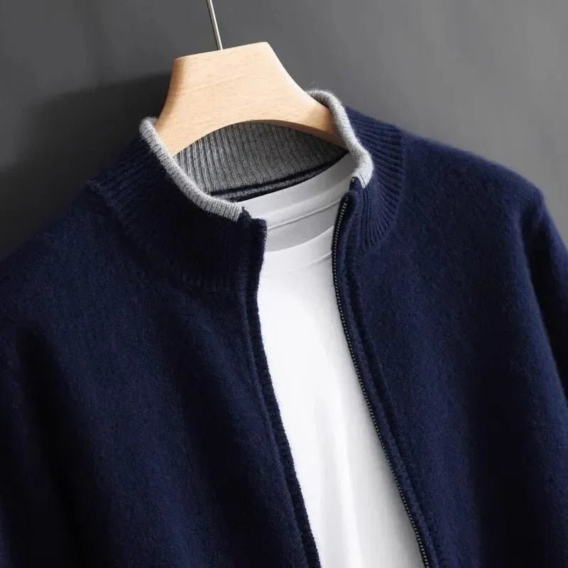 Arnd - Cardigan with Fine Knit Details - Cardigans - Jones & Smith