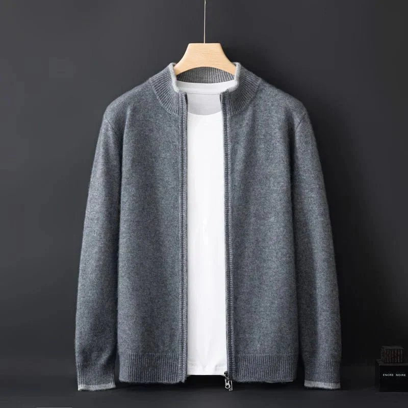 Arnd - Cardigan with Fine Knit Details - Cardigans - Jones & Smith